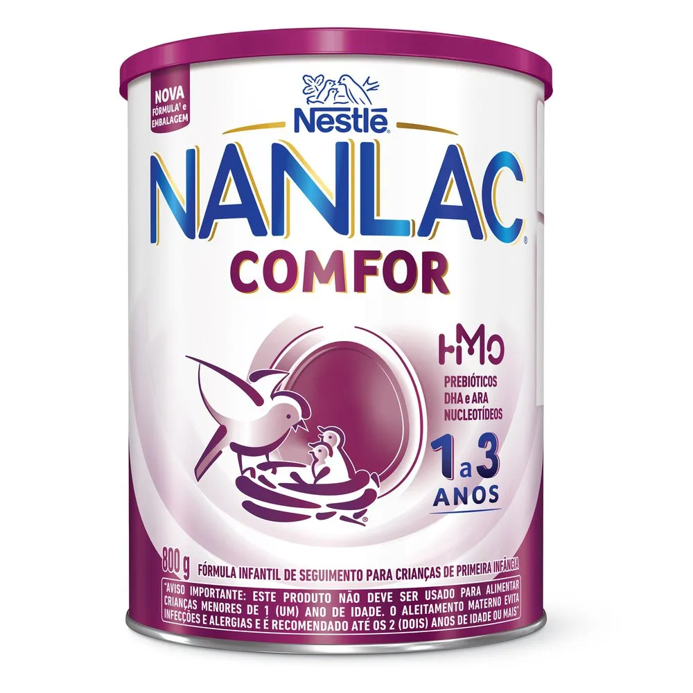 Formula Infantil Nanlac Comfor Hmo 1 A 3 Anos 800g