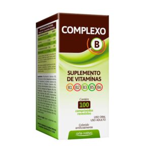 Suplemento Vitaminas Complexo B 100 Comprimidos ARTE NATIVA