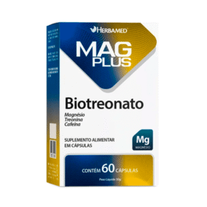 Suplemento Mag Plus Biotreonato 60 Cápsulas - HERBAMED