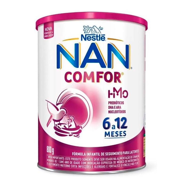 Fórmula Infantil NAN Comfor HMO de 6 a 12 Meses 800g
