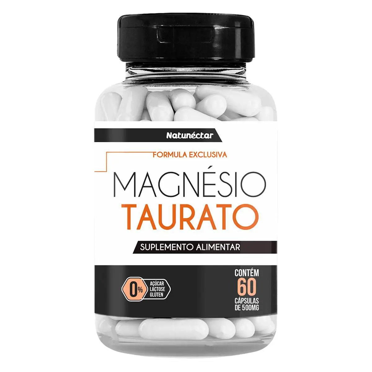 Magnésio Taurato 60 Cápsulas Natunéctar