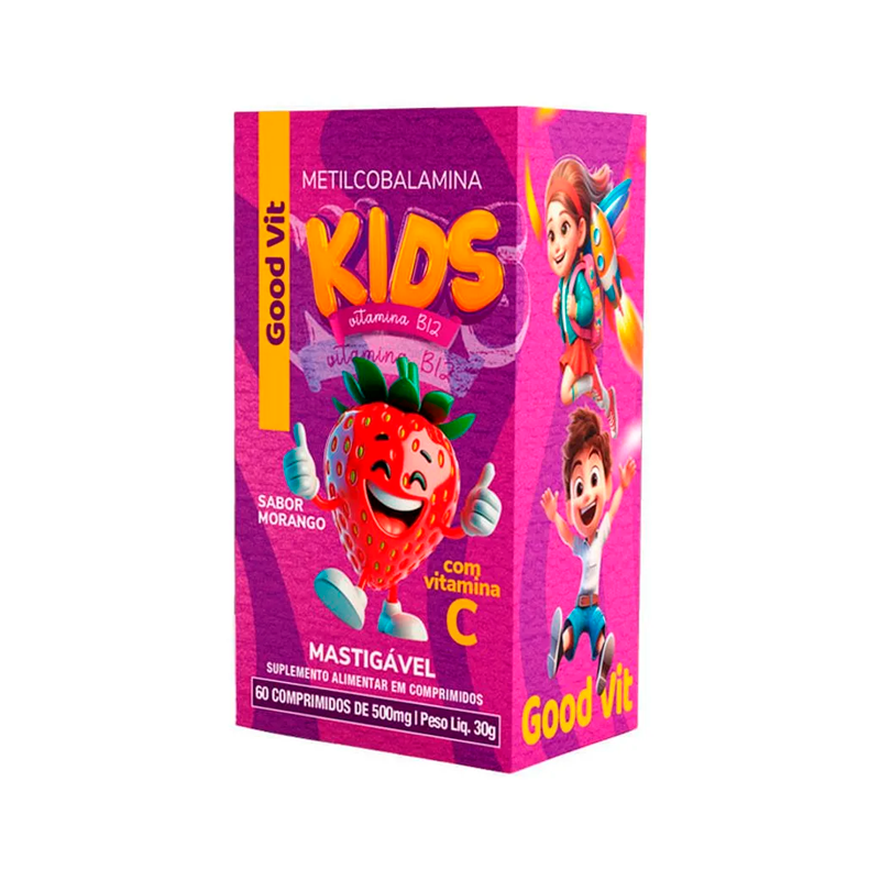 B12 Kids Mastigáveis Metilcobalamina Good Vit