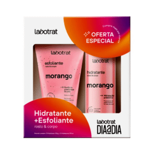Kit Labotrat Dia A Dia Hidratante 190g + Esfoliante 150g Morango